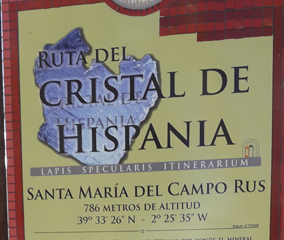 Ruta del cristal de Hispania. Pinchar para ver la imagen completa