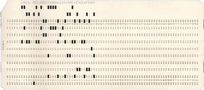 A punched card