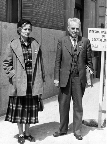 J.M. Bijvoet and wife (Madrid, 1956)