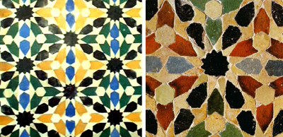 Mosaics in La Alhambra